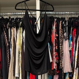 Elegant Black Mini Dress